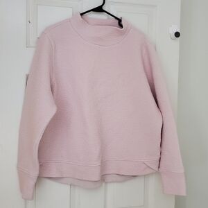 Calia Carrie Underwood Cloud Neck Crinkle Texture Pink Pull Over Sweater SZ:XL
